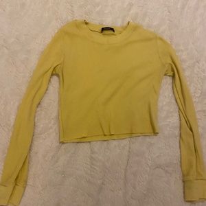 Long sleeve crop top